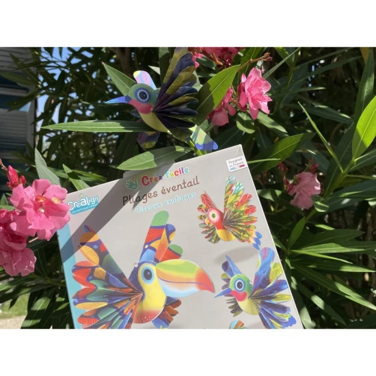 Kreativní sada pro děti Tvoření z papíru Exotičtí ptáci Crea Lign