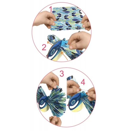 Kreativní sada pro děti Tvoření z papíru Ptáci Crea Lign