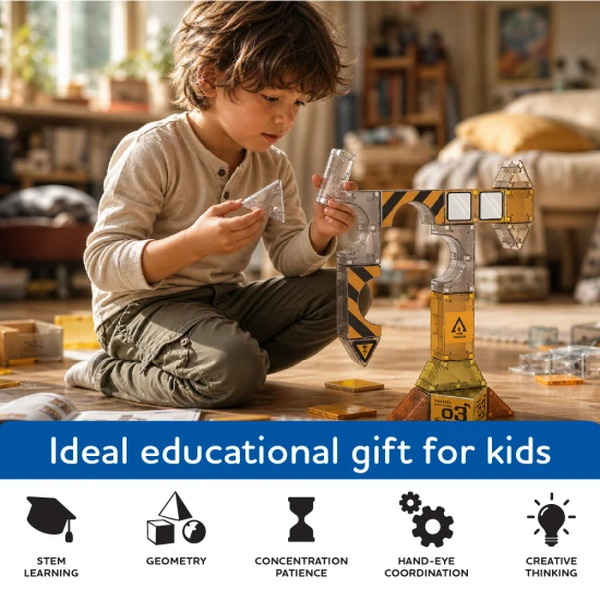 Magnetické kostky Cubo Clics Builder set 64 ks