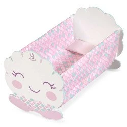 DeCuevas Dřevěná kolébka pro panenky s doplňky Ocean Fantasy