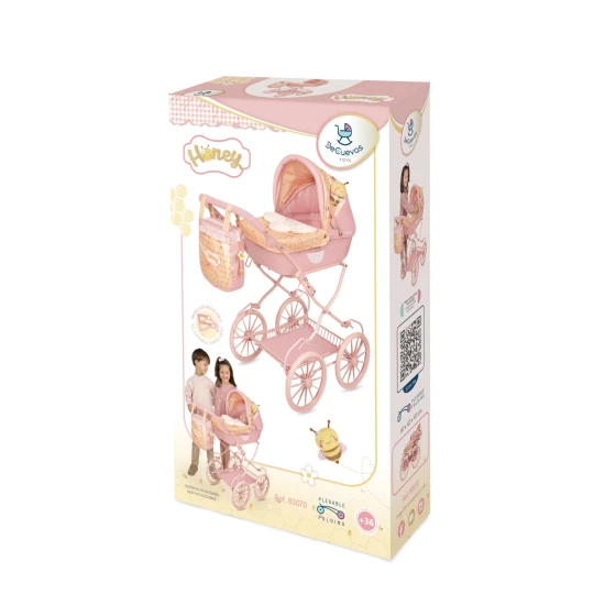 Skládací kočárek pro panenky s taškou DeCuevas Honey 2026 81 cm