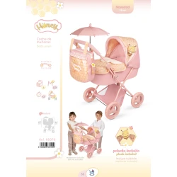 Skládací kočárek pro panenky se slunečníkem a taškou DeCuevas Honey 2026 60 cm