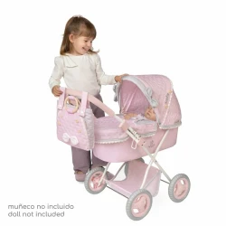 Skládací kočárek pro panenky s batůžkem a slunečníkem DeCuevas Sophie 60 cm Skládací kočárek pro panenky s batůžkem a slunečníkem DeCuevas Sophie 60 cm