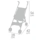 Skládací kočárek pro panenky golfové hole DeCuevas Honey 2026 56 cm