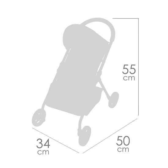 Sportovní kočárek pro panenky DeCuevas Honey 2026 55 cm