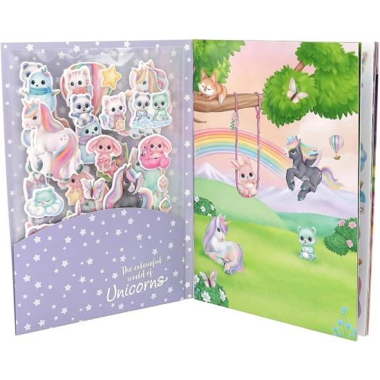 Kreativní sešit s nálepkami Ylvi Puffy