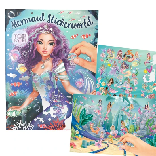 Depesche TOPModel Samolepkový sešit Mermaid DP-13395 se stříbrným metalickým efektem