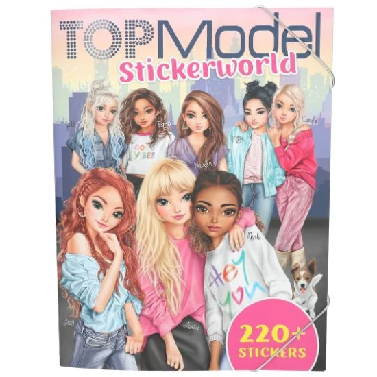 Tvořivý sešit TopModel Stickerworld s 220 nálepkami - Depesche DP-13423
