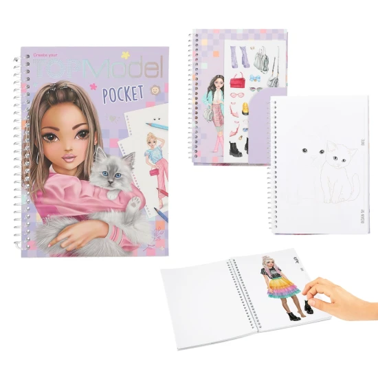 Kreativní sešit do kapsy TOPModel lila