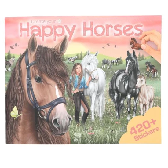 Kreativní sada se samolepkami Happy Horses