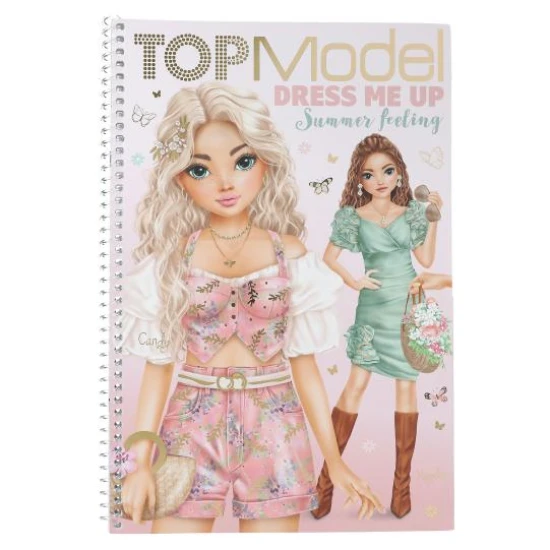 Kreativní sešit s nálepkami TopModel Summer Feeling - Depesche DP-13833