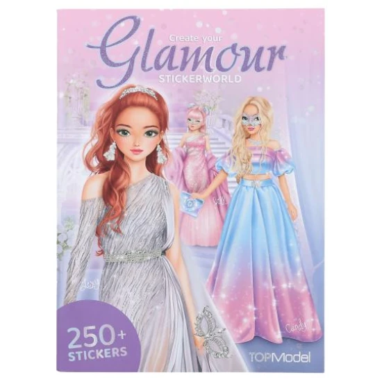 Tvořivý sešit s nálepkami TopModel Glamour - Depesche DP-14383