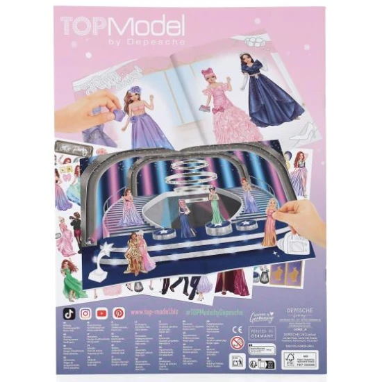Tvořivý sešit s nálepkami TopModel Glamour - Depesche DP-14383