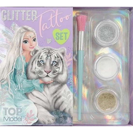 TopModel Jill a Tiger Glitter Tattoo Set - Depesche DP-4010070658397