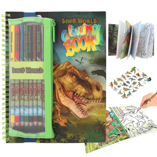 Omalovánka s pastelkami v obalu Dino World Omalovánka s pastelkami v obalu Dino World - Depesche DP-4010070665791