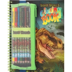 Omalovánka s pastelkami v obalu Dino World Omalovánka s pastelkami v obalu Dino World