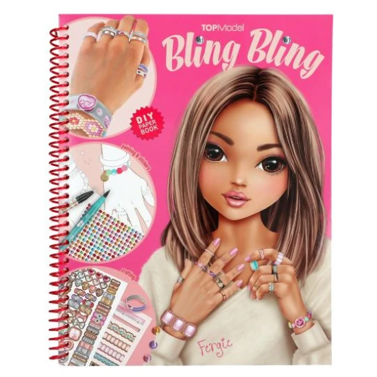 Kreativní sešit na výrobu a zdobení šperků s kamínky TOPModel Bling Bling