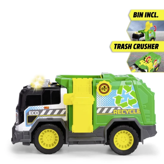 Popelářské auto zelené 30 cm – Dickie Toys D3306021