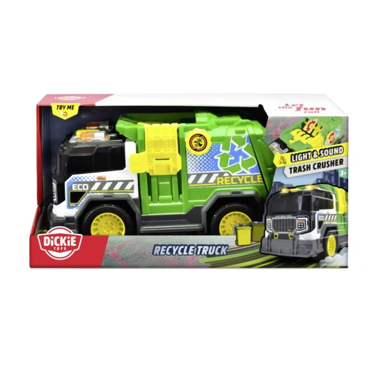 Popelářské auto zelené 30 cm – Dickie Toys D3306021