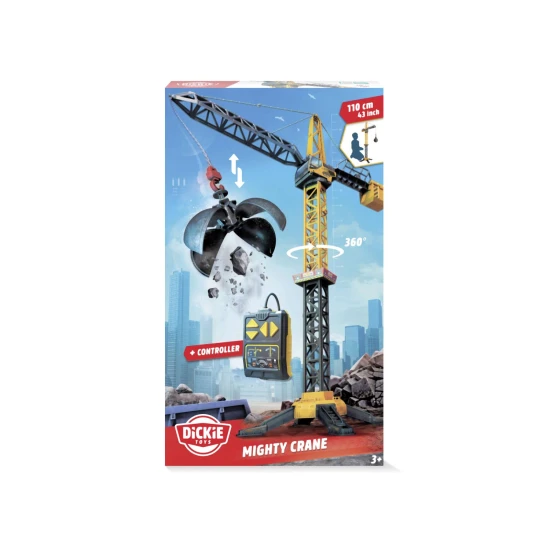 Jeřáb Mighty Crane 110 cm s kabelovým ovládáním – Dickie Toys D3729022