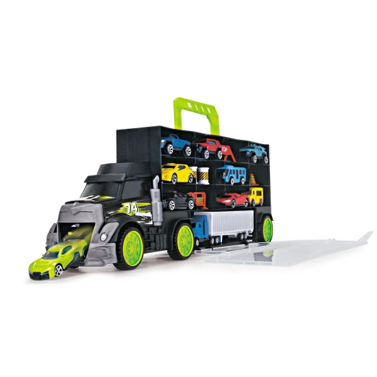 Autotransportér v kufříku s příslušenstvím – Dickie Toys D3747007