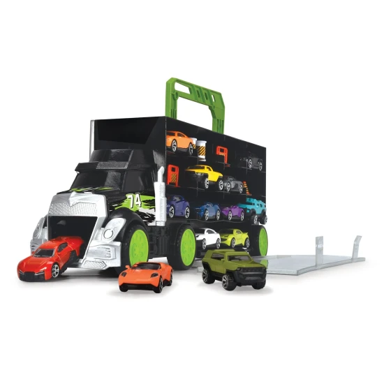 Autotransportér v kufříku s příslušenstvím – Dickie Toys D3747007