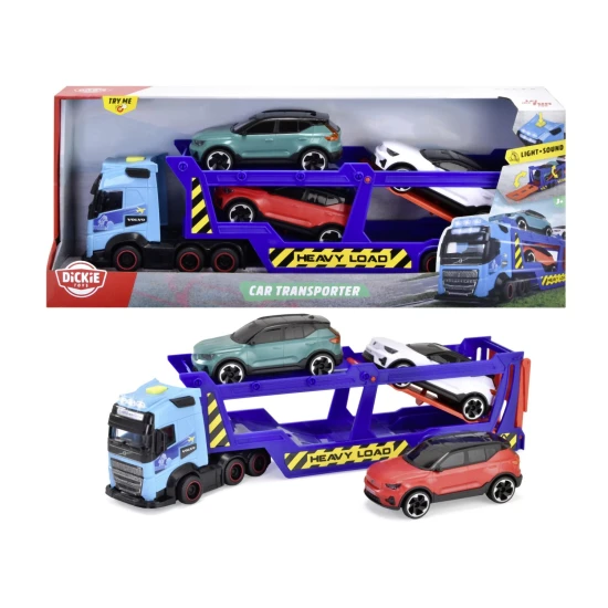 Autotransportér Volvo FH 16 40 cm se 3 auty – Dickie Toys D3747017