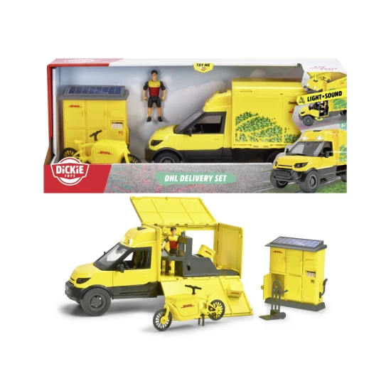DHL souprava zásilkové dopravy 25 cm – Dickie Toys D3747020