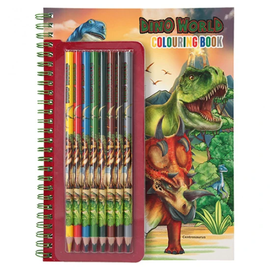 Omalovánka se samolepkami Dino World