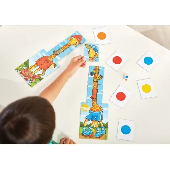 Staňte se hráčem, jehož žirafy mají na krku nejvíce šál. Hra, která rozvíjí dovednosti.