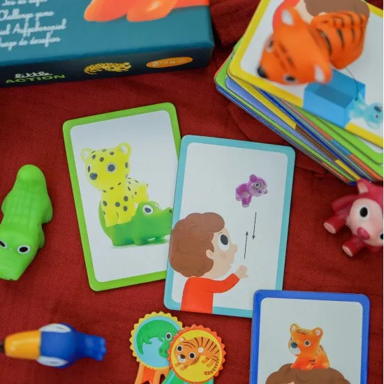 Djeco Hra Moje Veselá džungle Hra Veselá džungle společenská hra plná pohybu a šikovnosti.