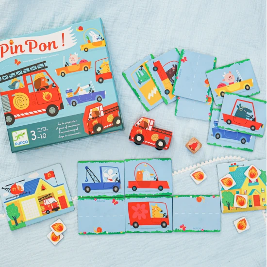 Pomozte hasičům dostat se včas na místo požáru, aby mohli zahasit oheň a zachránit dům.