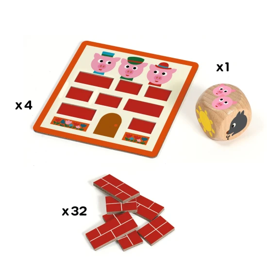Kostková hra Toc Toc Bricks Kostková hra Toc Toc Bricks – Djeco DJ00839