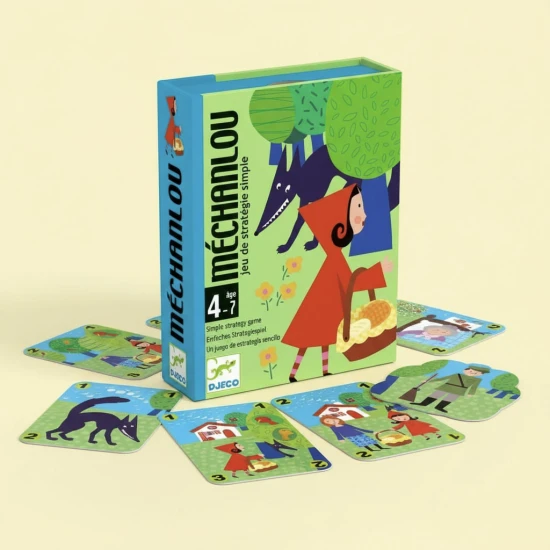 Strategická hra Červená Karkulka: Sbírejte karty a porazte vlka.