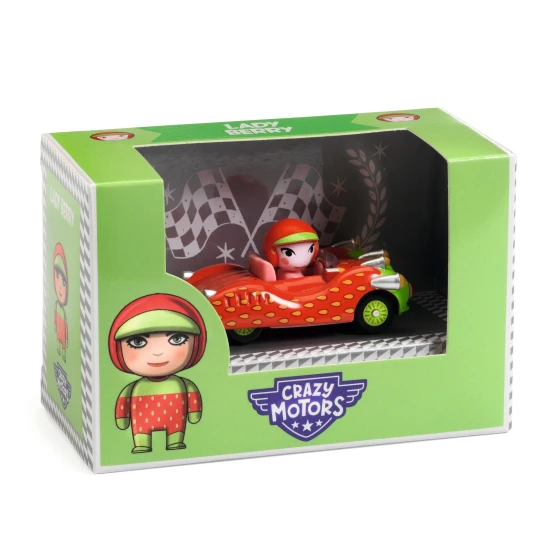 Kovové autíčko Crazy Motors Lady Berry – Djeco DJ05452
