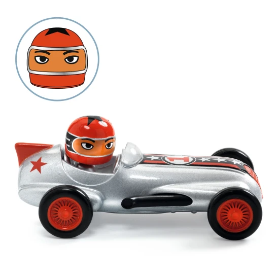 Kovové autíčko Crazy Motors Silver Super Speed Kovové autíčko Crazy Motors Silver Super Speed – Djeco DJ05453