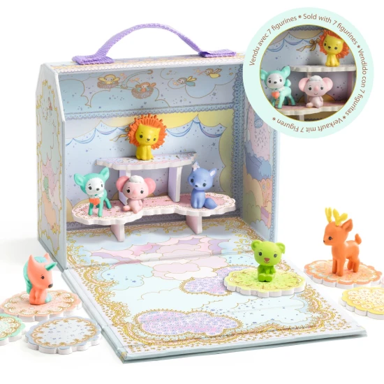 Djeco Tinyly Mini domeček v kufříku Tinypets