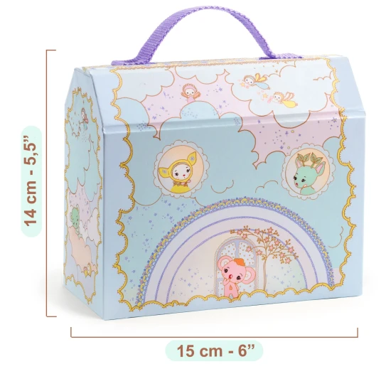 Djeco Tinyly Mini domeček v kufříku Tinypets