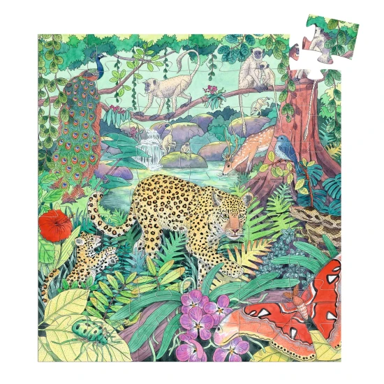 Djeco Puzzle Indická džungle 54 dílků