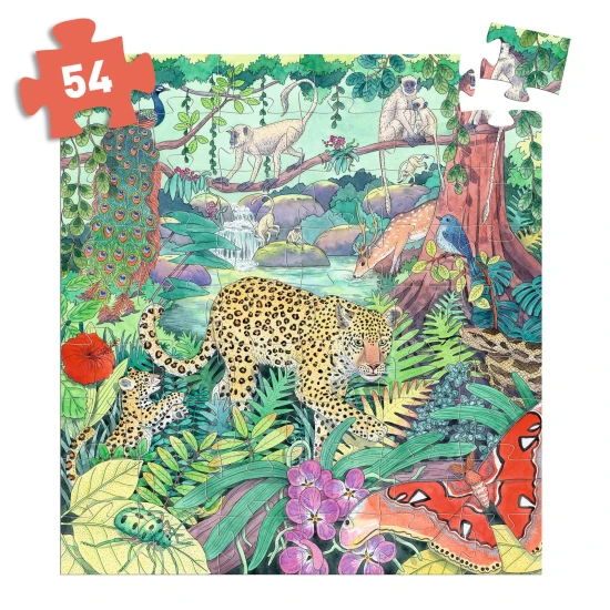 Djeco Puzzle Indická džungle 54 dílků