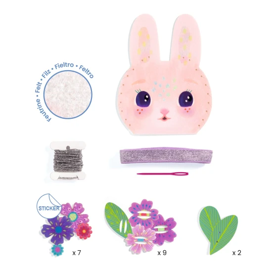 Djeco Kreativní sada Šití kabelky Miss Bunny