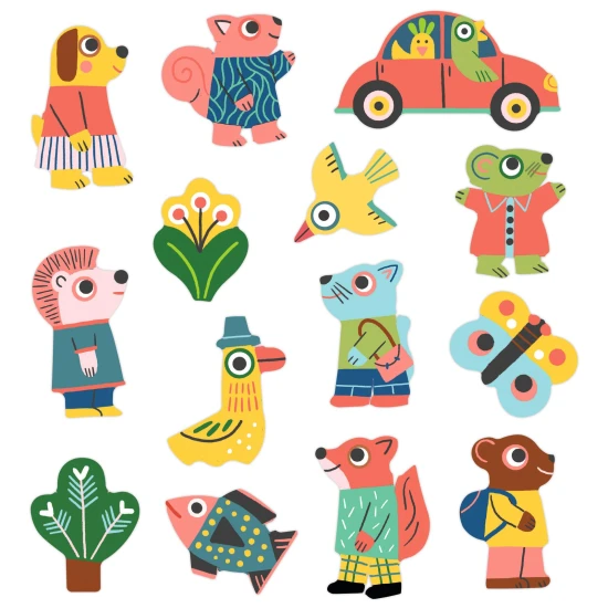 Odnímatelné samolepky Zvířátka