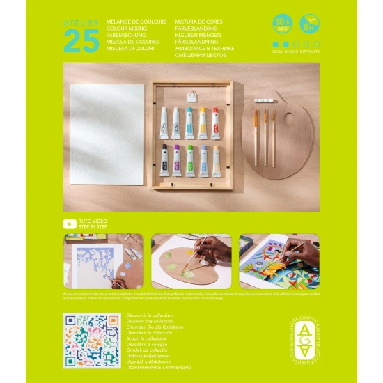 Malířská sada Atelier 25 Míchání barev – Djeco GA10025