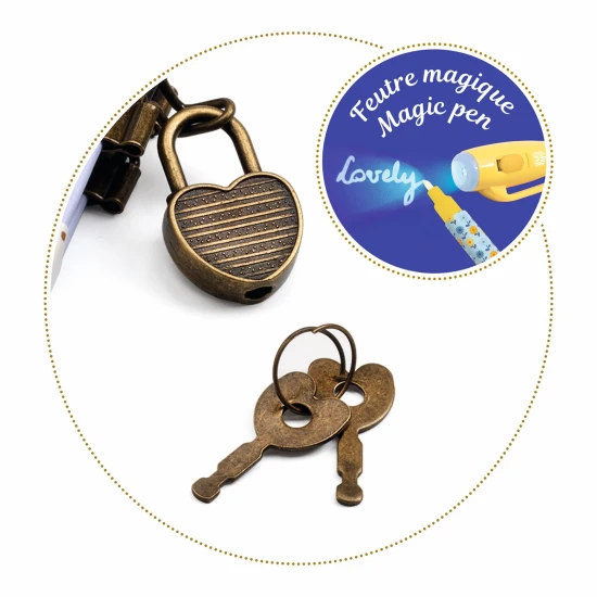 Kendra: tajný zápisník s kouzelným perem, zámkem a 2 klíčky z kolekce Lovely Paper