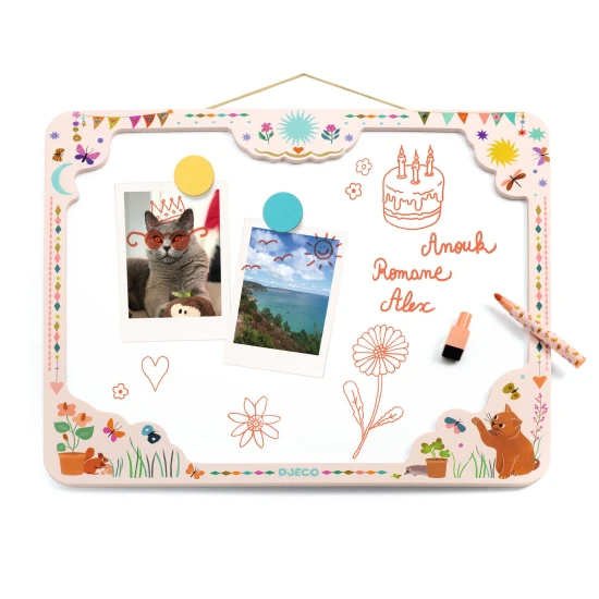 Magnetická tabulka s fixem Kočka