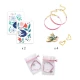 Ptáčci na stužkách: 2 náramky stužkové s přívěsky