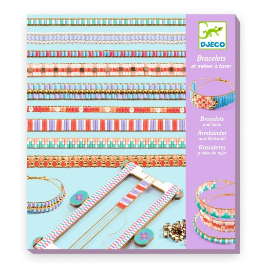 Výroba tkaných náramků s velkými korálky