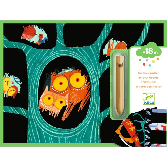 Učím se o zvířátkách: Vyškrabovací obrázky