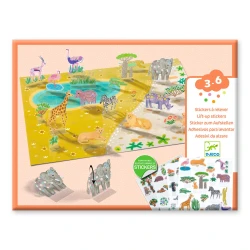 Zvedací odnímatelné samolepky – Zvířata