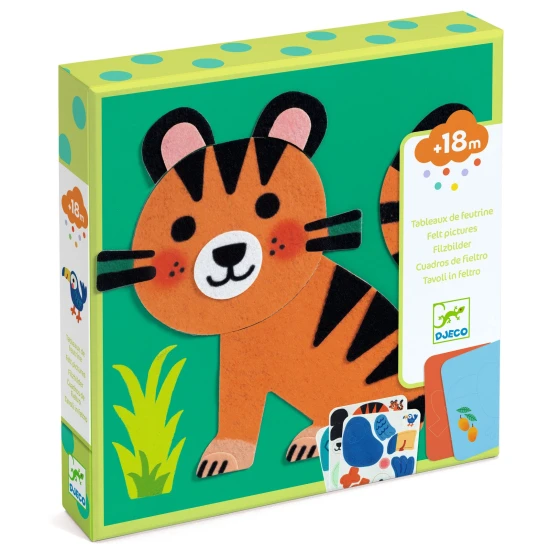 Plstěné obrázky Měkká zvířátka